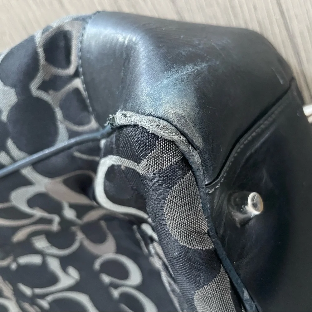 Timeless Signature Coach Monogram Baby Bag in Black